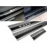 Накладки на пороги (carbon) Subaru XV (2012-) бренд – Alu-Frost (Польша) дополнительное фото – 3